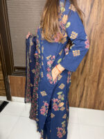 Navy Blue Mirror work suit - Image 5