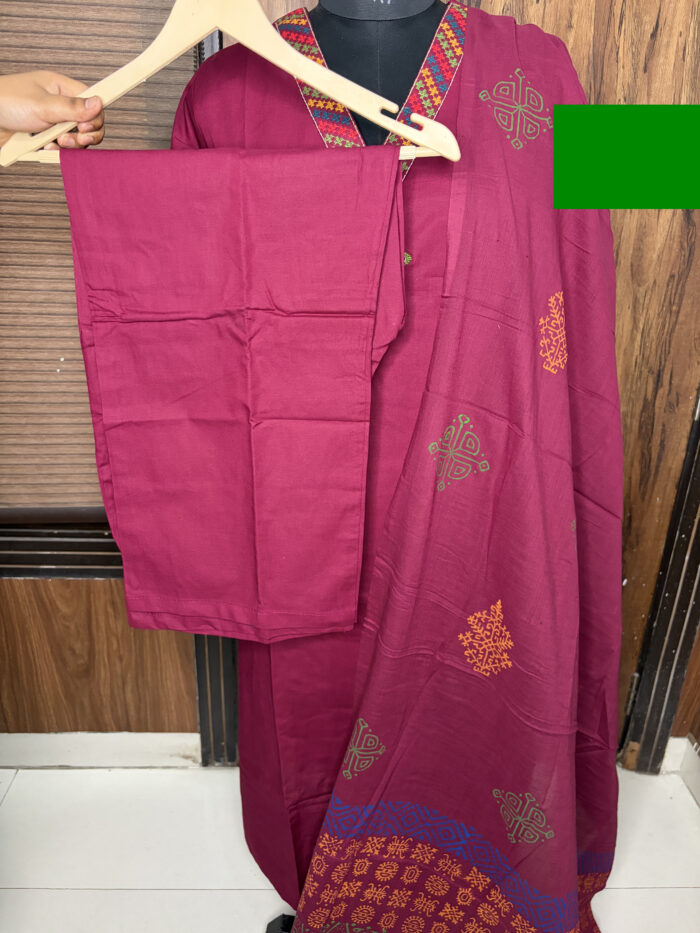 The Maroon Cotton Suit - Image 3