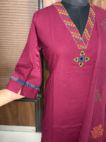 The Maroon Cotton Suit - Image 5