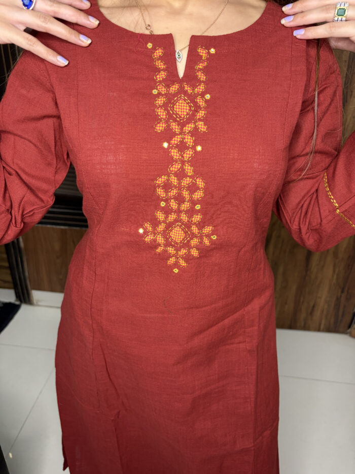 The Checked Applique Co-ord - Image 2