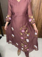The Brown Appliqué Work Suit