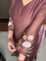 The Brown Appliqué Work Suit - Image 3
