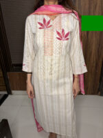 The Lotus Appliqué Work Suit - Image 2