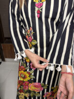 The Stripe Appliqué Work Suit - Image 2
