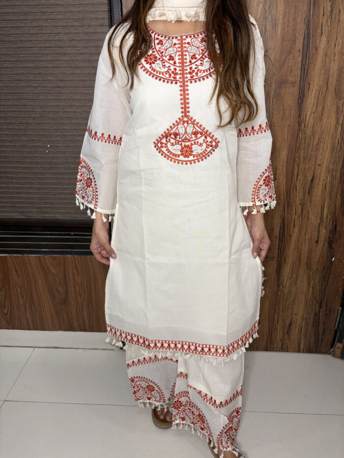 The Rust Embroidered Ivory - Image 8