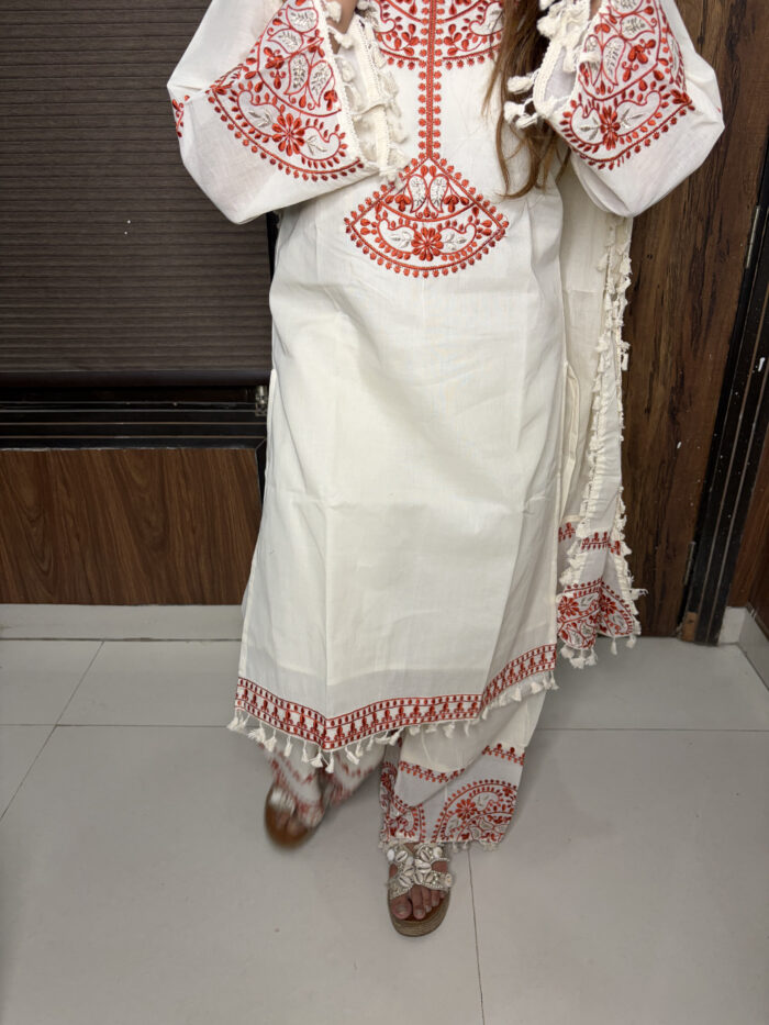 The Rust Embroidered Ivory - Image 7