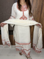 The Rust Embroidered Ivory