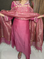 The Neck Embroidered Mul Chandheri