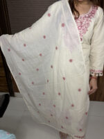 The White Tassle Embroidered Suit - Image 5