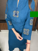 The Blue Embroidered Co-ord set - Image 3