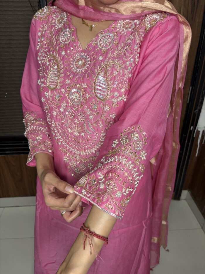 Pinkish Chandheri - Image 4