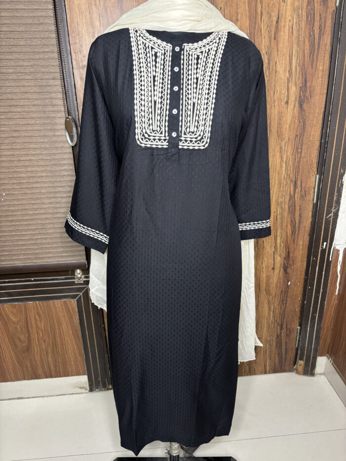 The Rayon Embroidered Formal Suit - Image 2