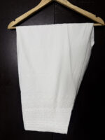 White Chikankari farshi salwar