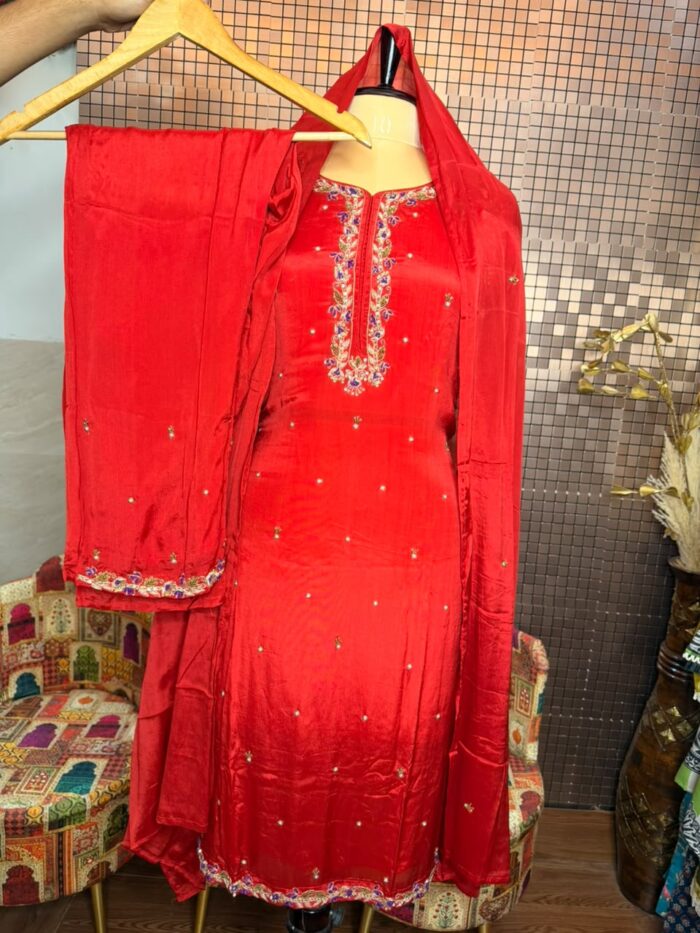 Red Royale - Pure Chinon Suit - Image 2