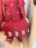 Maroon red Mul Chandheri - Image 2