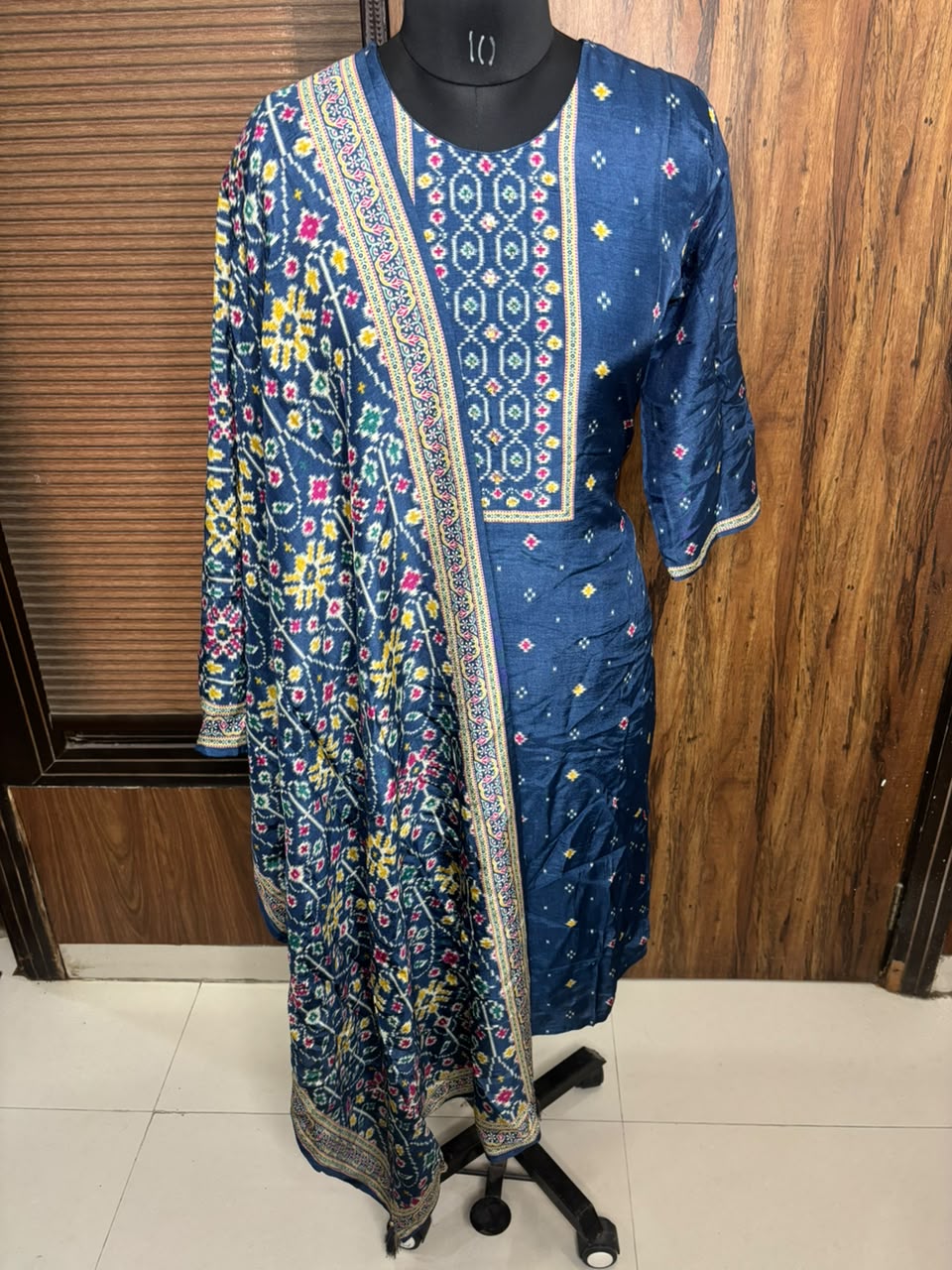 WhatsApp Image 2026-10-02 at 15.36.31 patola printed chandheri suit - Image 1