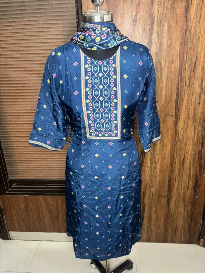 patola printed chandheri suit - Image 3