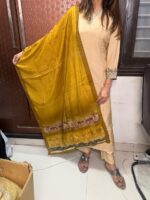 Golden mustard suit