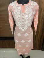 Pure cotton embroidery chikankari kurta