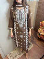 Lakhnowi embroidered suit
