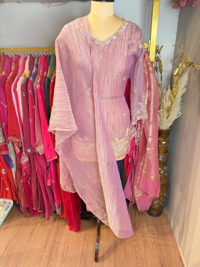 Lilac bloom premium crushed tissue suit - Image 2