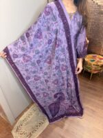 Royal purple muslin suit - Image 4