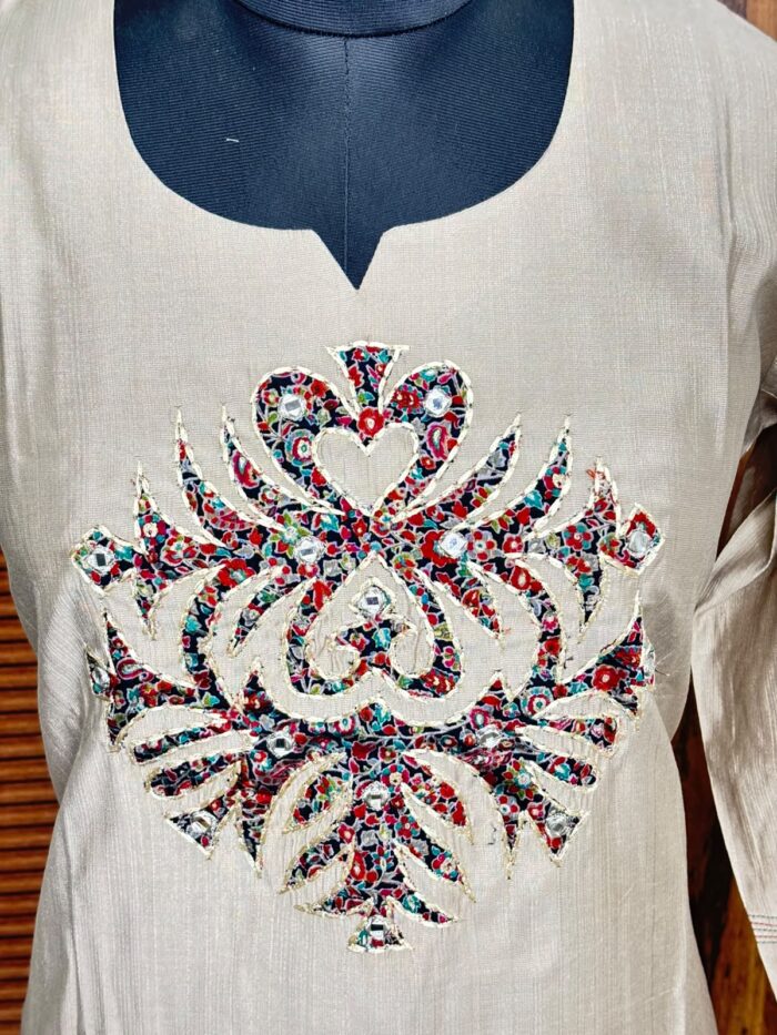 Co-ord cotton silk suit - Image 2