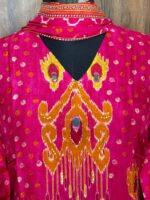 Pink patola printed faarshi suit - Image 2