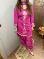 Magenta faarshi suit