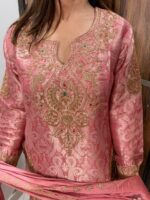 Pink blush embroidered suit - Image 8
