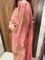 Pink blush embroidered suit - Image 4