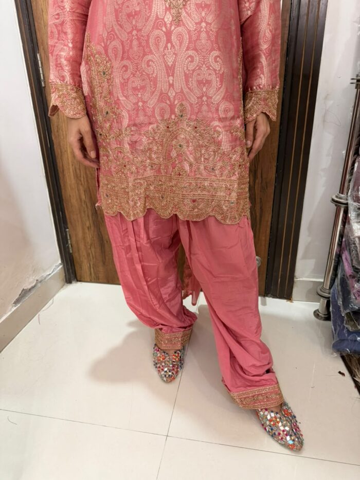 Pink blush embroidered suit - Image 2