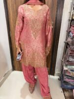 Pink blush embroidered suit